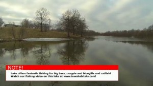 Picture of lucas county Iowa home and 6 acre lake for sale.