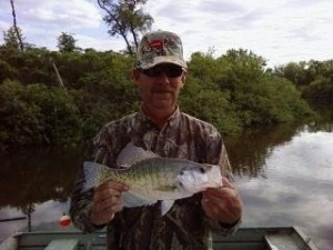 Large white crappie picture.